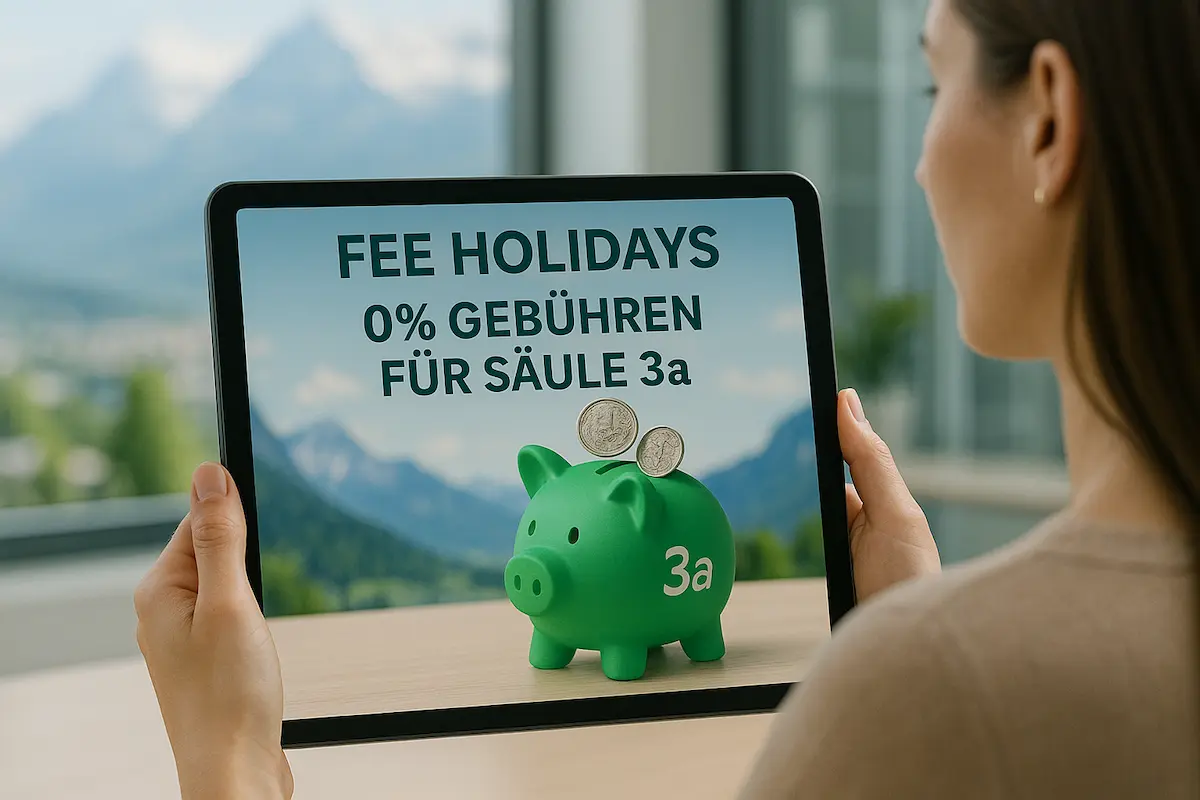 Fee holidays: wie 3a-anbieter mit promos, rabatten und gutscheinen um kunden werben 3 Fee holidays gebührenferien säule 3a promotion
